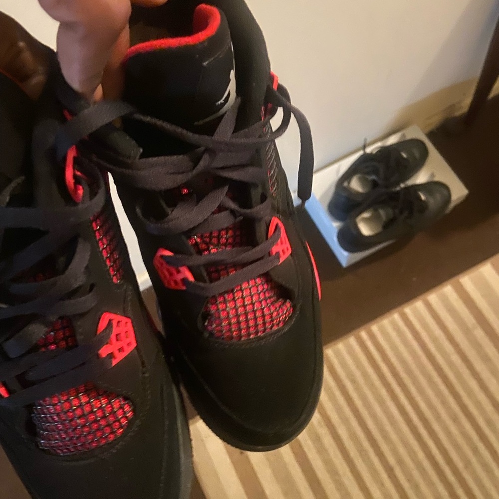 Black and Red Athletic Sneakers